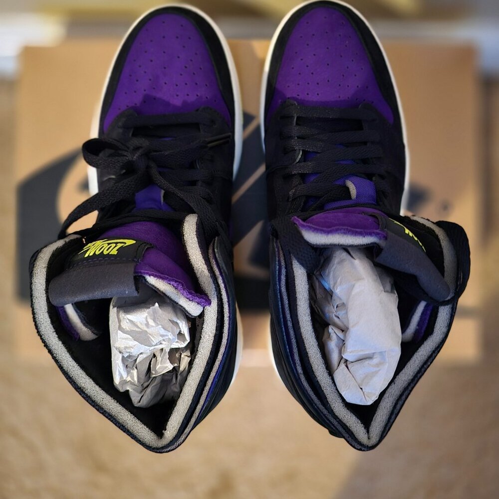 Jordan 1 High Zoom Air CMFT  Black Court Purple Lemon Venom (Women's)